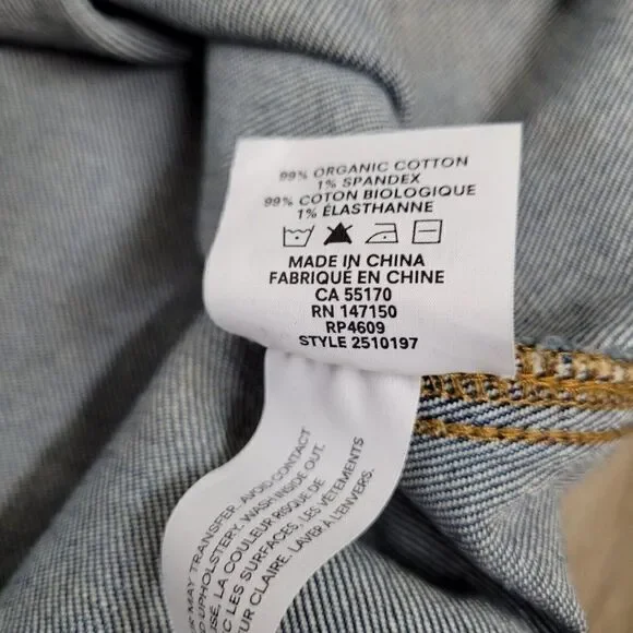 Frank and Oak Pinafore Denim Overall‎ Jean Dress Blue Pockets Womens Size… - Picture 14 of 14